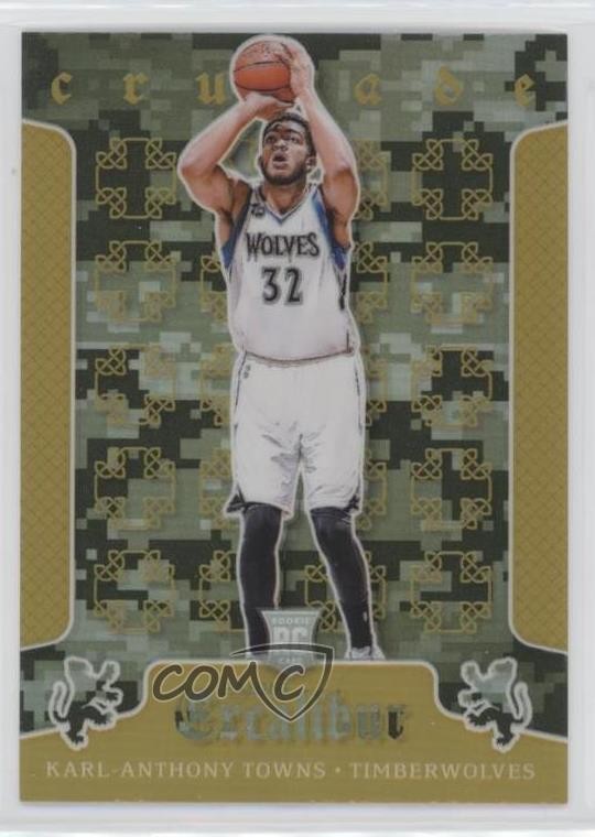 2015-16 Panini Excalibur Crusade Camo Karl-Anthony Towns #19 0ad
