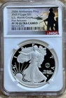 2025 P American Eagle $1 NGC PF70 DCAM 250th Ann. US Marine Corps First Releases