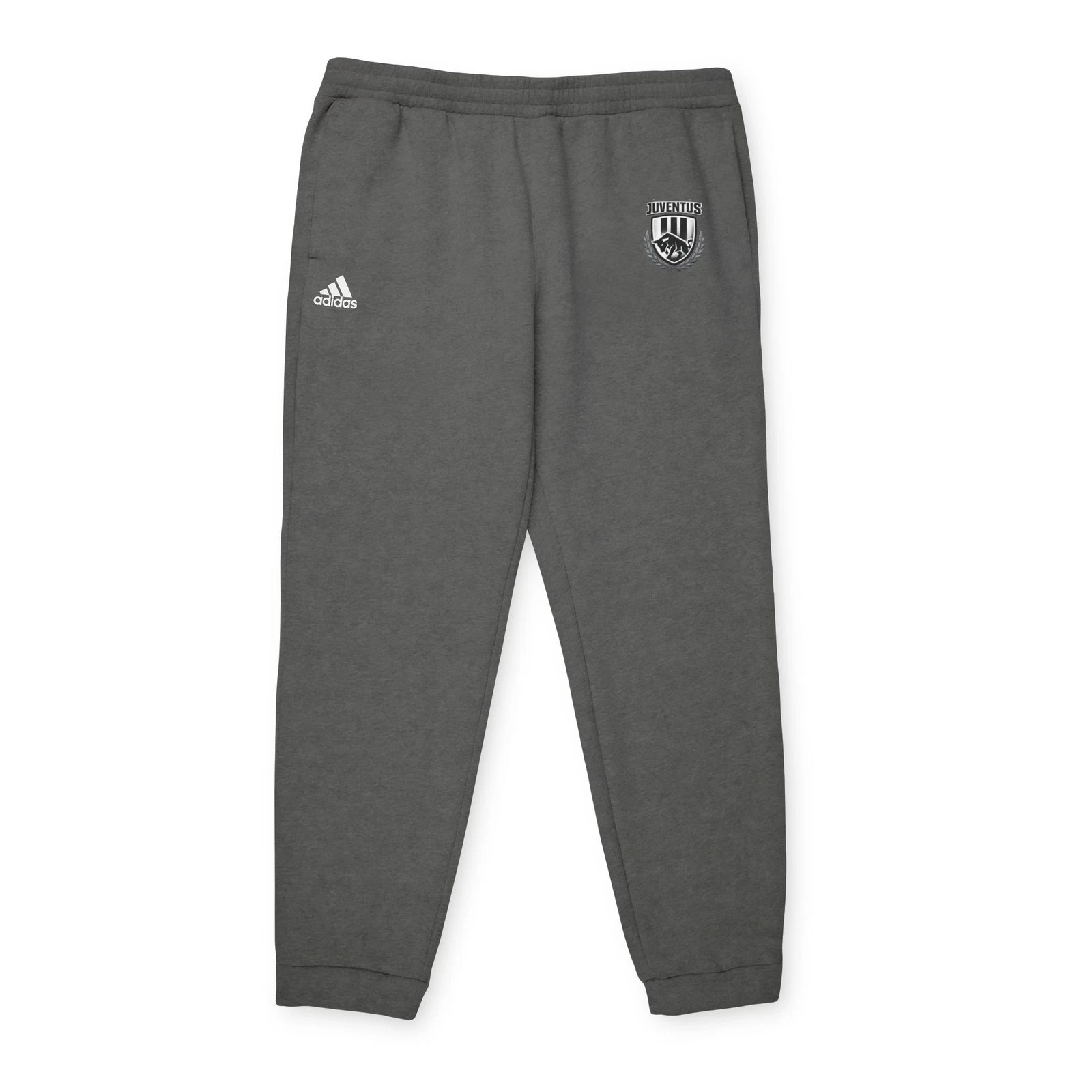 Adidas Logo Joggers | Grey Fleece Sweatpants