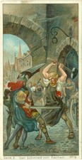 Germany Chromo Chocolate Robert  Berger  Serie 2  N°6  The Blacksmith of Aachen