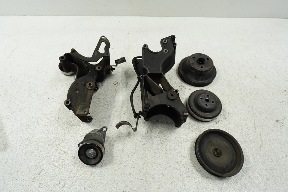 96-00 原始设备制造商雪佛兰 GMC 454 7.4L 发动机发电机支架蛇形滑轮 W6000 — 第 4/4 张图片