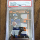 2025 Panini Black Components Citrine Jaxson Dart Giants /50 MEM RC PSA 9
