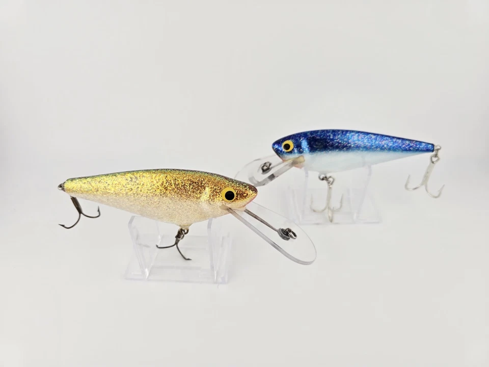 (2) Vintage Bagley Monster Shad Lot In Dazzle Colors  - Image 3 of 4
