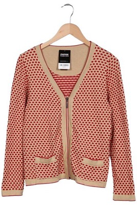 Deerberg Strickjacke Damen Cardigan Jacke Gr. M Baumwolle Beige #lr6vfk9
