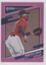 2021 Panini Donruss Variation Holo Pink Francisco Lindor (Fielding) #139 09bu