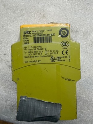 Pilz PNOZ X10.1 110-120VAC 6n/o 4n/c 6LED saftey relay 