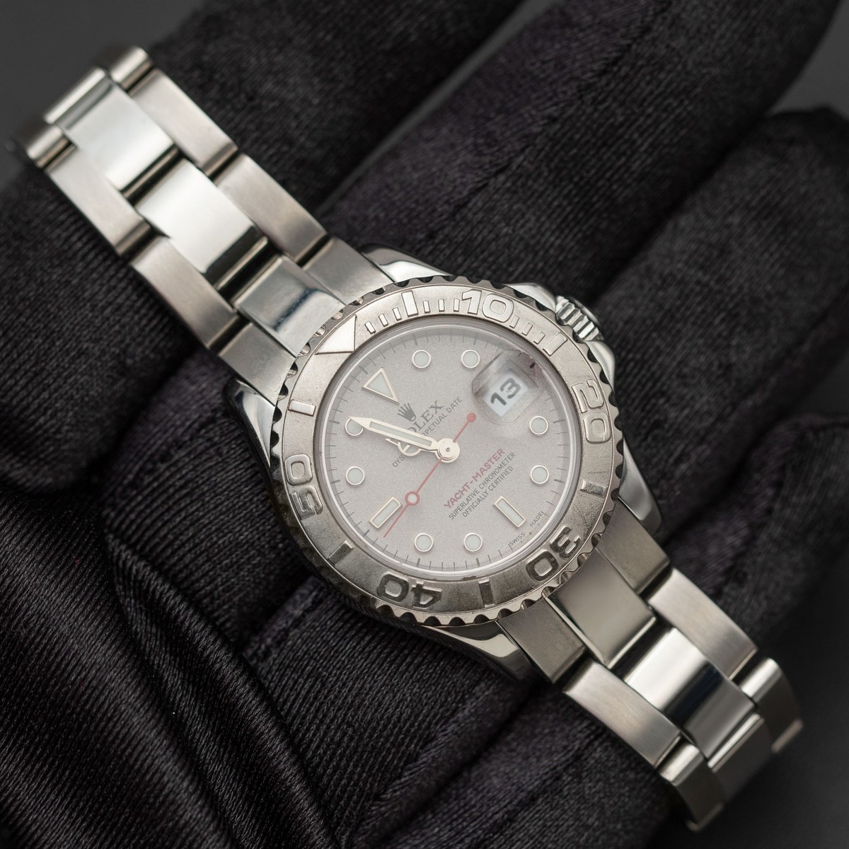 Rolex Oyster Watch Yacht-Master 169622 Platinum Timing Bezel BOX