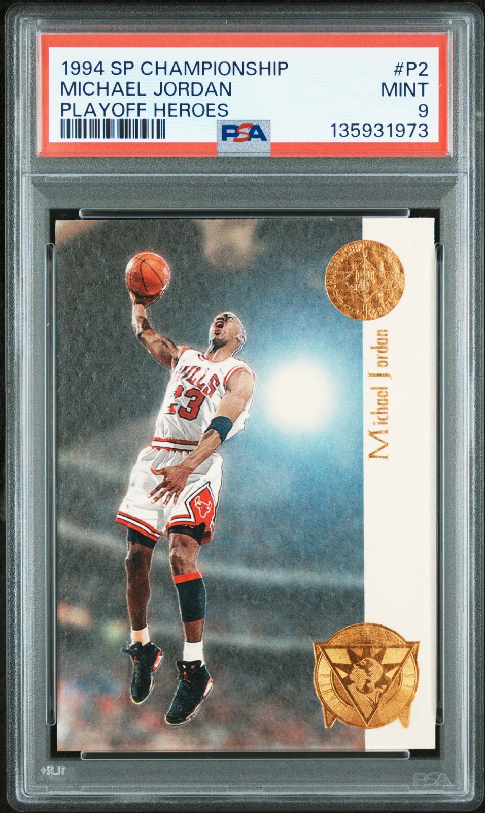 1994 Sp Champ Playoff Heroes #p2 Michael Jordan PSA 9
