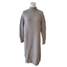 NWT Universal Thread Taupe Gray Midi Sweater Dress Size Large