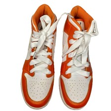 Nike Air Jordan 1 Mid Metallic Orange Sneakers Shoes Girl's Size 6Y