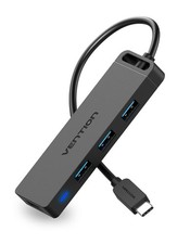 USB C Hub Type C To USB Adapter 4 Ports 3.0, Thunderbolt 3 Powered Laptop Mac