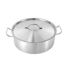 11 Qt Stock Pot Stainless Steel Large Kitchen Soup Cookware with  Lid NEW