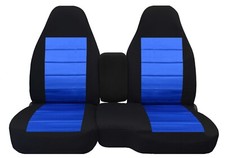 Truck Seat Covers Fits 2004-2012 Ford Ranger 6040 Seats W Console Black Blue Truck Seat Covers Fits 2004-2012 Ford Ranger 6040 Seats W Console Black Blue