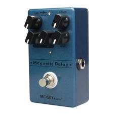Mosky Magnetic Delay Echo Guitar Effect Pedal True bypass LED Light Metal Shell