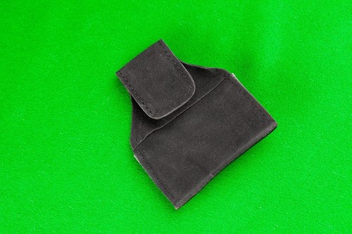 Britannia Black Vinyl Chalk Pouch With Belt Clip - Ideal For Taom Chalk - Picture 2 of 2