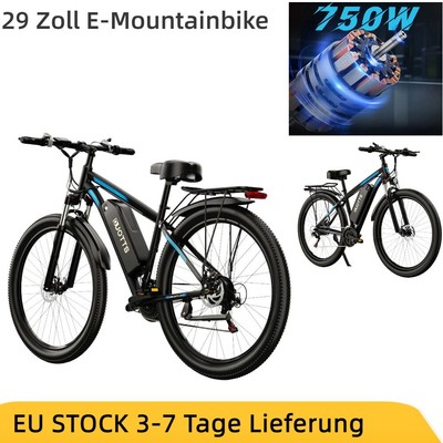 75OW E-Bike 29-Zoll Elektrofahrrad DUOTTS C29 E-Mountainbike 21-Gang City-E-Bike