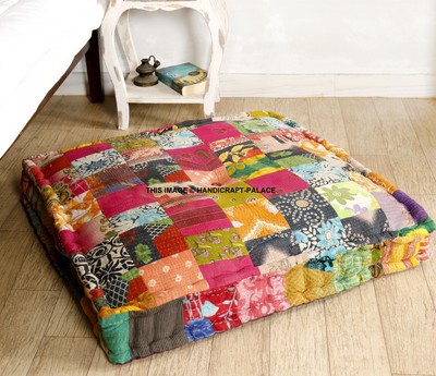 patchwork floor cushion