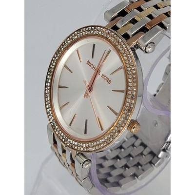 Michael Kors Darci Tri-Tone Steel Crystal Silver Dial Ladies  display picture 1