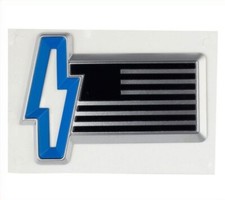 New Oem 2022-2024 Ford F-150 Lightning Rear Tailgate American Flag Bolt Emblem