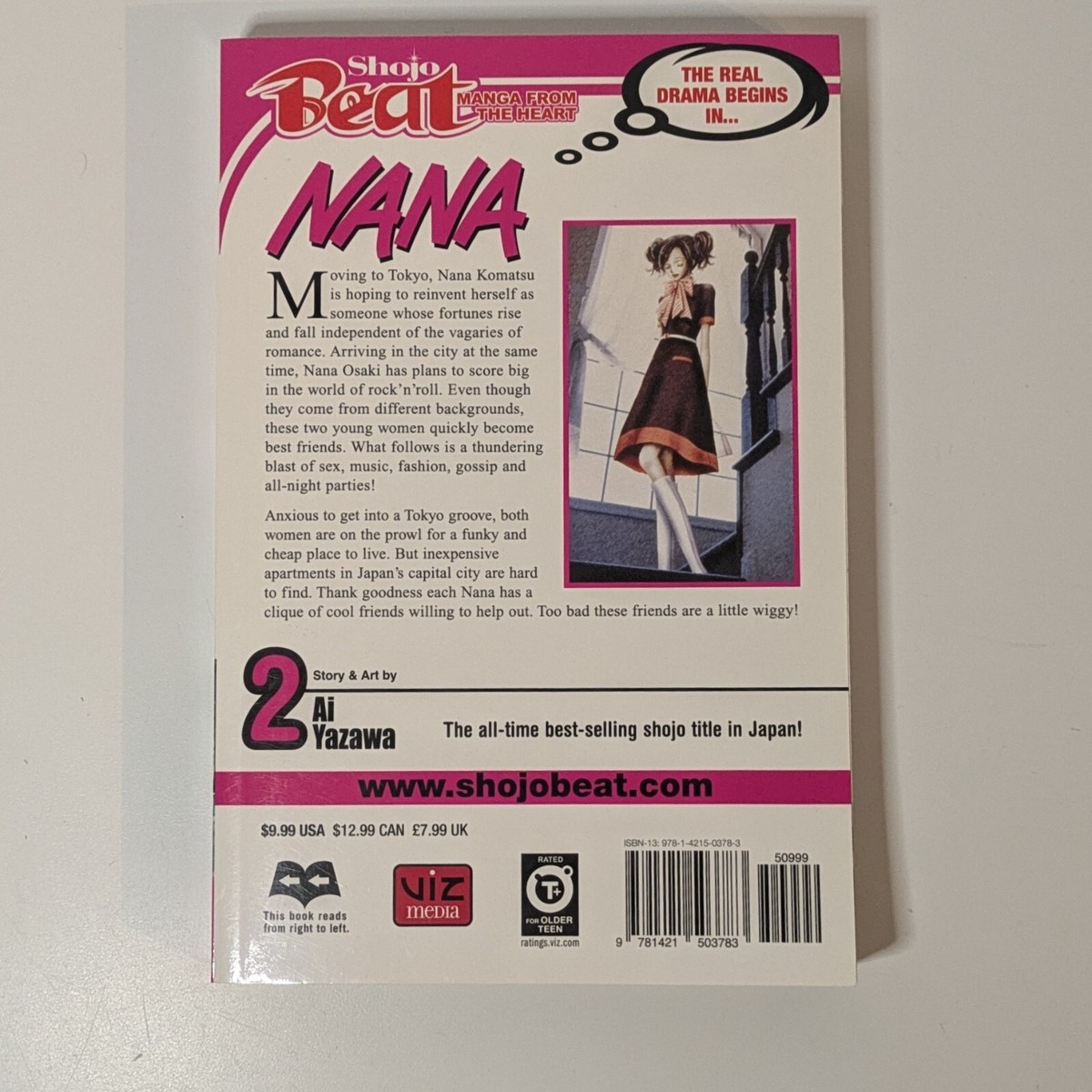 Nana Vol. 1 & 2 Ai Yazawa English Manga, Rare Josei Shojo Beat