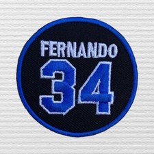 Fernando Valenzuela 34 Patch 2024 Baseball Embroidery Logo Iron/Sew