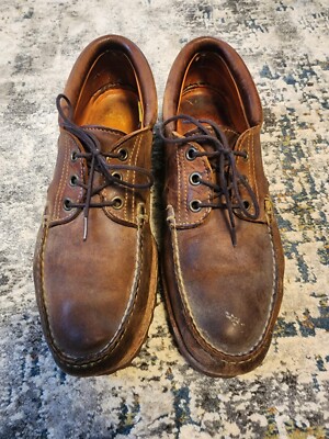 Timberland Authentic 3 Eye Lug Classic Boat Shoe Brown Size 9.5 | eBay