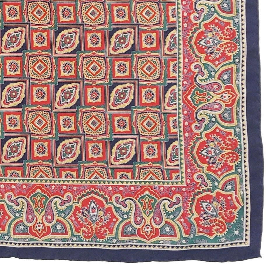 Foulard carré foulard soie cachemire géométrique Carré foulard mouchoir bandana 23