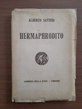 Savinio-hermaphrodito  libreria della voce  1918  1ed  come dafoto