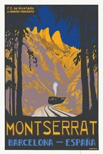 MONTSERRAT SPAIN VINTAGE STYLE PRINT/POSTER QUALITY PHOTO PAPER/CANVAS T295