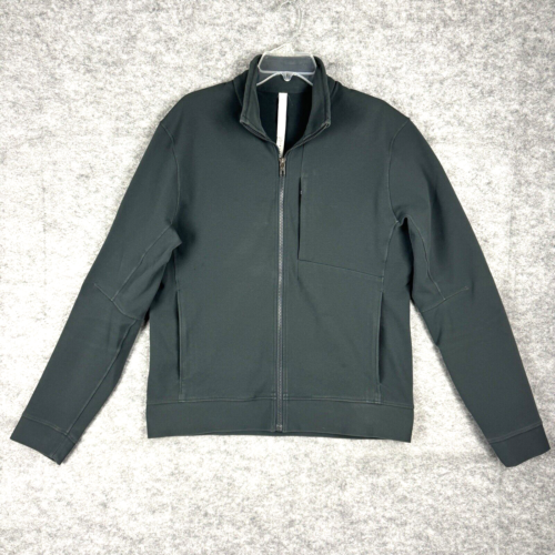 Lululemon Sojourn Jacket Mens Large Gray Full Zip Lightweight Stretch
