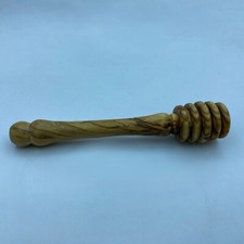 Servidor de cuchara de madera, hecho a mano madera de olivo miel cucharón palo, Belén