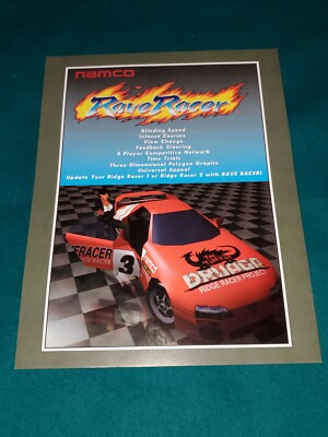 Rave Racer 未開封 フレイムデザイン Rave Racer Arcade Flyer NAMCO RIDGE RACER RARE FREE SHIPPING | eBay