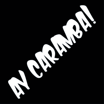 Ay Caramba  60cm  Color Picker  Windshield Stickers  Sticker  Sticker 