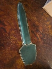 Solingen Desk Set Scissors Letter Opener Leather Sheath Germany