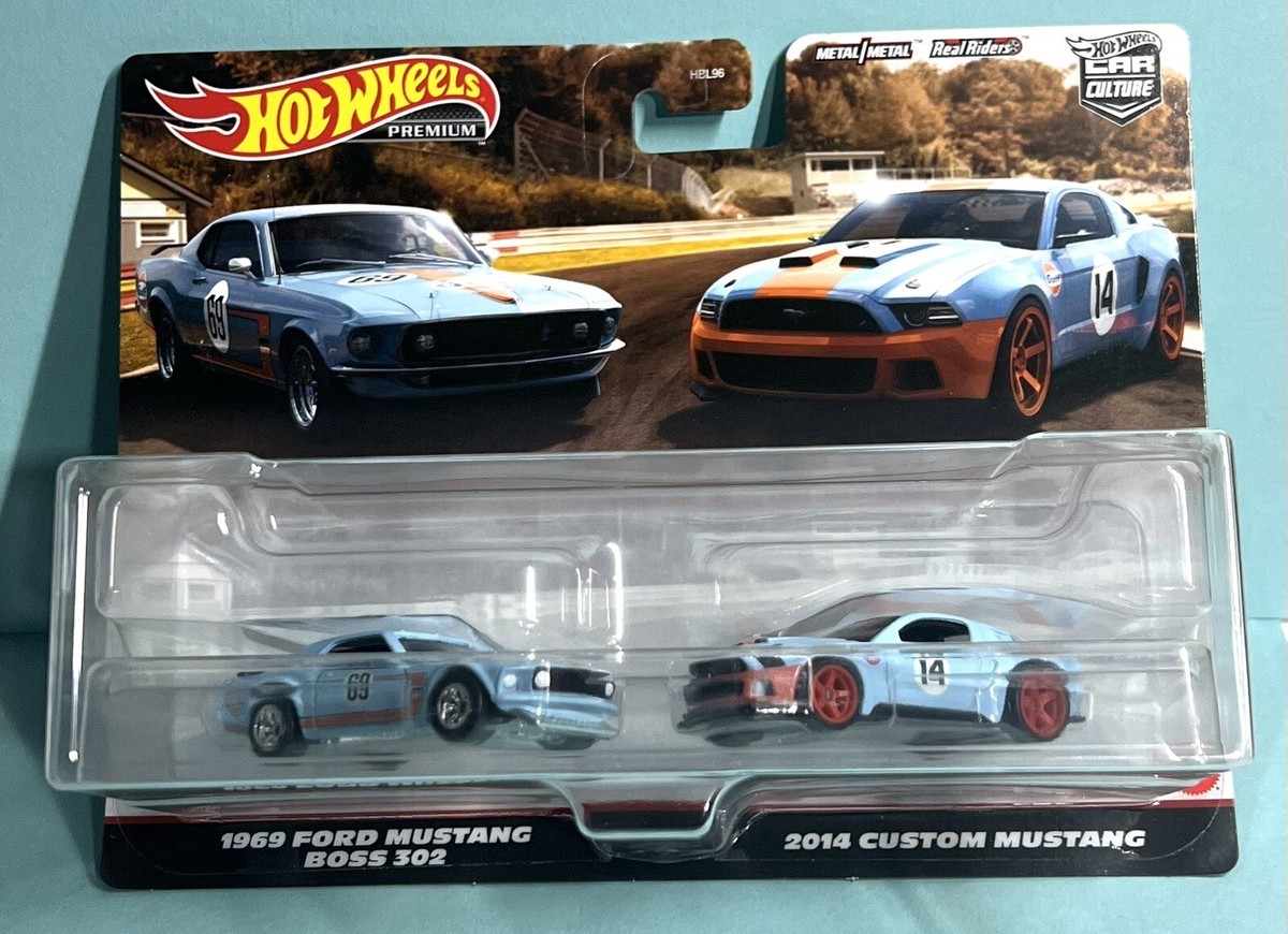 Hot Wheels Premium 2 Pack GULF Mustang/NEW | eBay