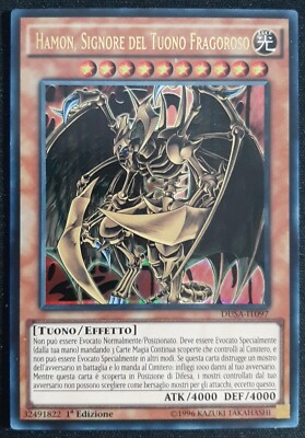 HAMON HERR DES LAUTEN DONNERS Ultra Rare auf Italienisch DUSA-IT097 YUGIOH