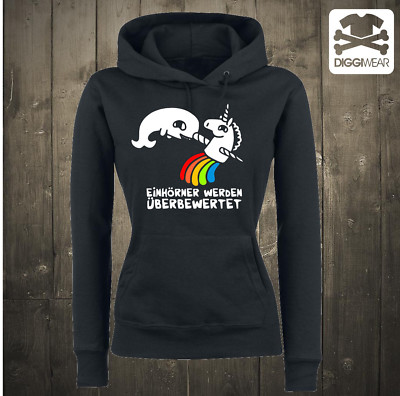 EINHÖRNER WERDEN ÜBERBEWERTET UNICORN EINHORN HOODIE