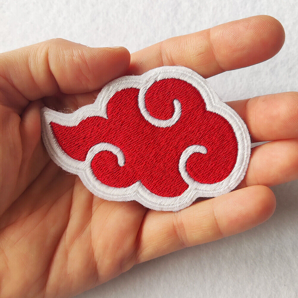 Large Akatsuki Clouds Naruto - Various Styles - Embroidered Iron On Patch