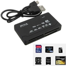 All in One USB Memory Card Reader Writer SDHC Micro SD TF M2 MMC XD CF Reader