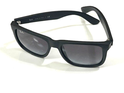 Authentic Ray-Ban 4165 601-8G JUSTIN Black Gradient Gray ITALY 54mm lens