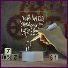 Note Board Creative Led Night Light USB Message Board Holiday Light With Pen