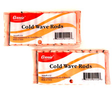 2 PACK - Annie Cold Wave Rods - Rubber Band for Hair Curling and Perm Styling