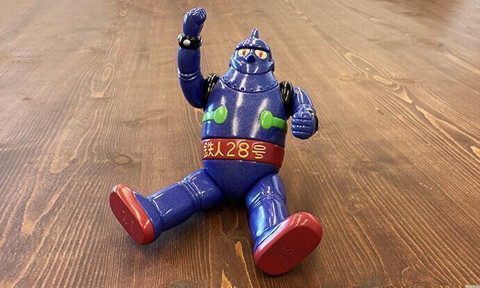 Tetsujin 28-go M1-go soft vinyl Figure with glitter Blue H21cm x