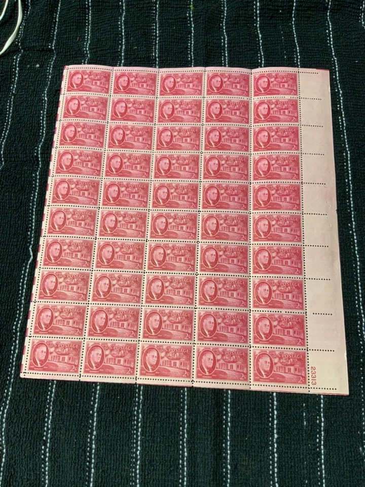 Roosevelt 2 cent, 3 cent and 5 cent full panes of US stamps - Image 2 of 4