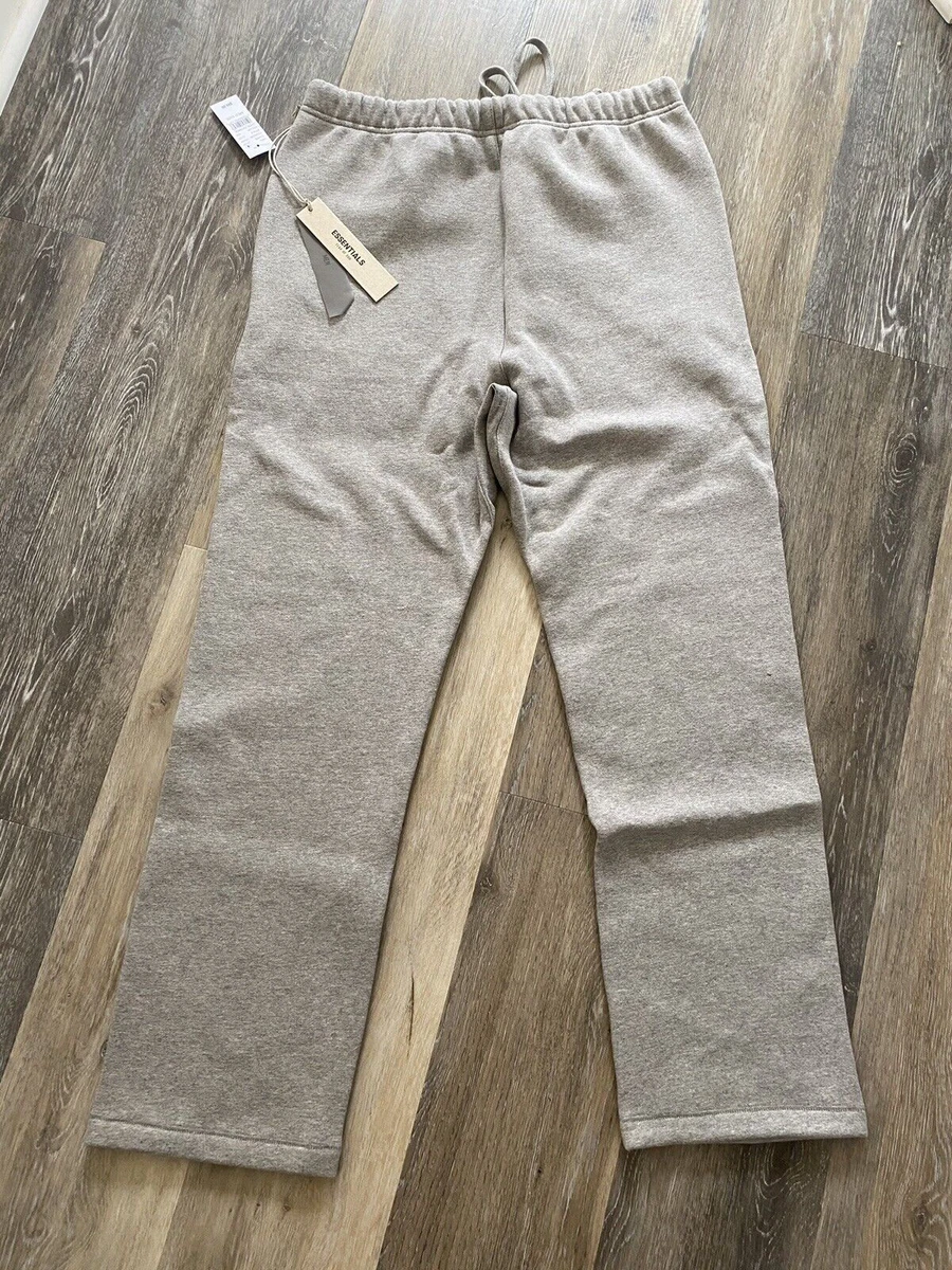 Fear of God Essentials Core Relaxed Sweatpants Men's Dark Oatmeal Grey Black NEW