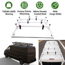 Van Roof Ladder Rack w/ Cargo Roller for 2015-On Ford Transit 150 250 350 -3 Bar