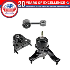 Fits 2004-2007 Toyota Highlander 2.4L 2WD Engine Motor Mount Set 3pcs : A7299,