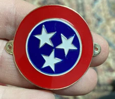 Tennessee Three Star 3 Star Hiking Staff Stick Medallion NEW