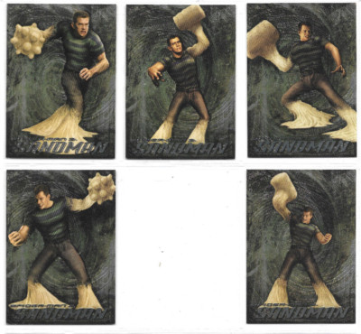 Spiderman 3 Movie - Complete 5-card The Sandman Chase Set S1-S5 - NM 2007
