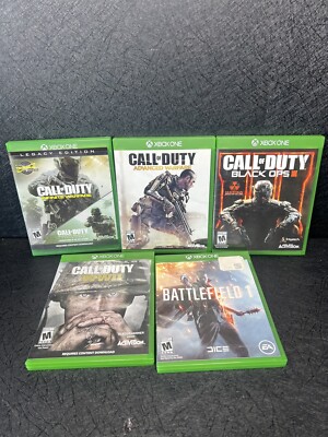 Call of Duty Black Ops 2 3 Modern Warfare Microsoft Xbox One 360 Lot 5 Games